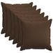 vidaXL Kussensloop - 2 stuks - HOUTEN - Bruin - 80 x 80 cm - Faux Linnen