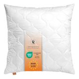 sleepling hoofdkussen 70x70 cm - kussen van microvezel - Hotelkwaliteit - Ergonomisch - geschikt voor mensen met allergieën - als slaapkussen, bankkussen of sierkussen - Made in EU, wit