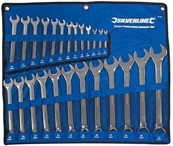 Silverline 25-delige steekringsleutel set 6 - 32 mm