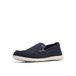Clarks Flexway Step mocassinzool voor heren, Navy Suede, 41 EU