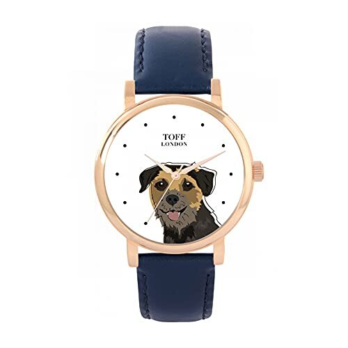 Toff London Border Terrier Hoofd Hondenhorloge