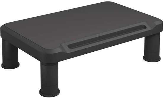 vidaXL Monitorstandaard 38x24x10,5 cm Zwart