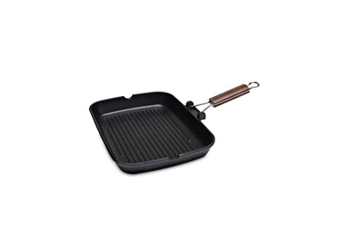 ZANETTI - Grillpan - 35 x 25 cm - 5-laags anti-aanbaklaag - Made in Italy