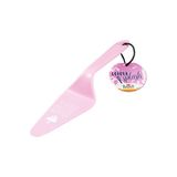Birkmann Colour Kitchen taartschep met spreuk, roze, 26 x 6 cm, kunststof, vaatwasmachinebestendig