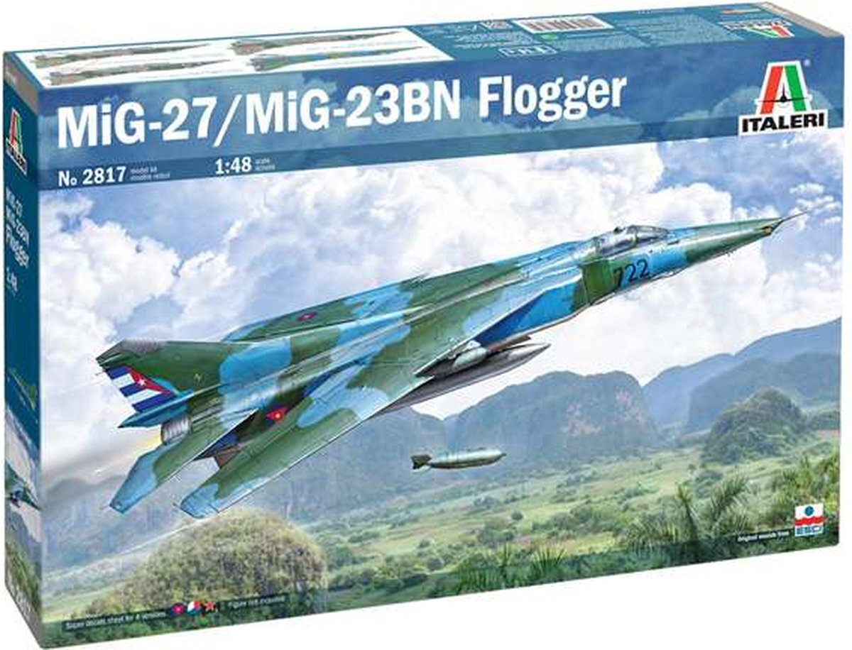 Italeri 1:48 2817 MiG-27/MiG-23BN Flogger Plane Plastic kit