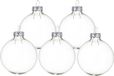 Decoris Kaemingk B.V. Kerstballen set - 10x stuks - transparant - glas - 6 cm - glans/mat