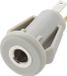 TRU COMPONENTS 718501 Jackplug 3.5 mm Bus, montage vertical Nombre de pôles: 4 Stéréo Gris 1 pièce(s)