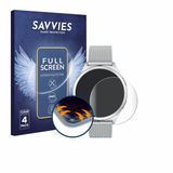 Savvies - Screenprotector voor NONGAMX Smartwatch 1.27" - Folie Beschermfolie transparant volledig dekking 4 Stuks