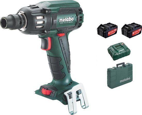 Metabo SSW 18 LTX 400 BL Accu Slagmoersleutel - 2x5,2Ah - 18V - Incl. Koffer