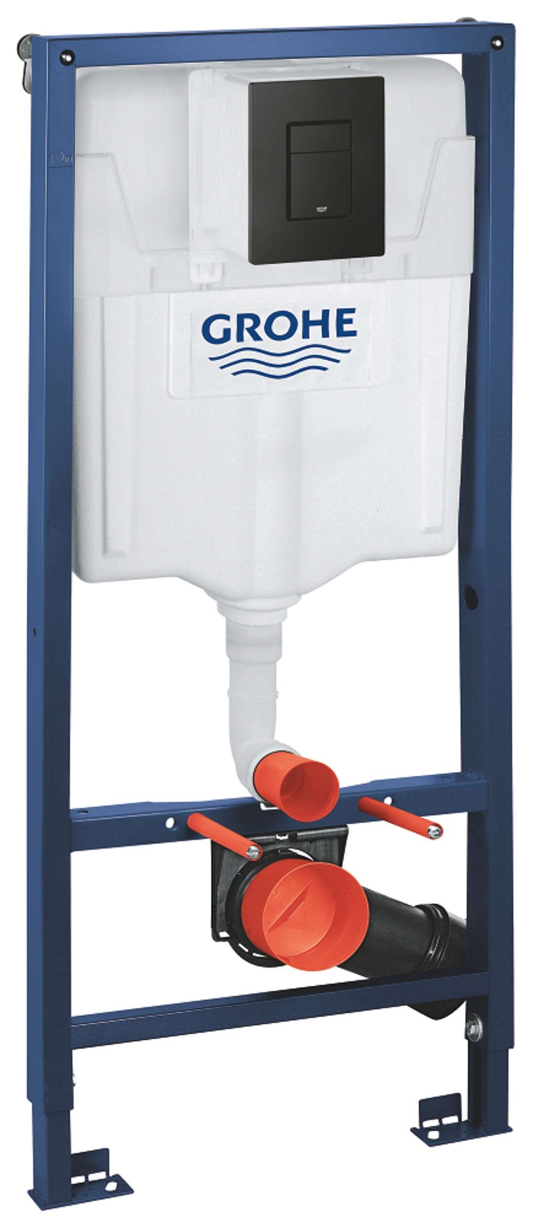 Grohe Solido - Voorwandinstallatie voor hangende toilet - Mat Zwart