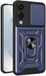 Techsuit Hoesje geschikt voor Samsung Galaxy S25 Edge - Camshield Back Cover - Blauw