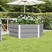 Maison Exclusive - Bac à plantes gris clair 129 x 129 x 45 cm en acier