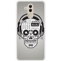 Huawei Bedrukt siliconen hoesje compatibel met Mate 20 Lite Skull Music