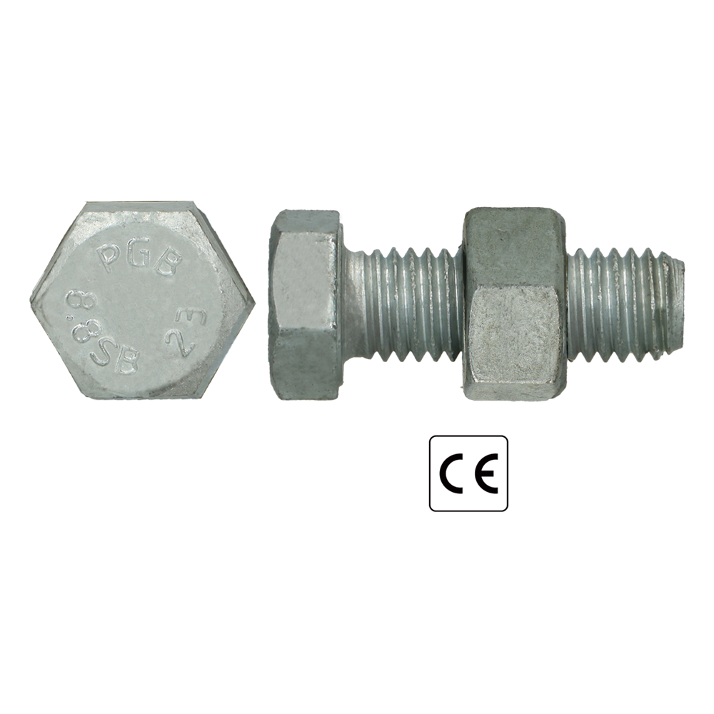 pgb-Europe PGB-FASTENERS | SB-bout CE 8.8 EN15048-1 M10x45 Tvz | 100 st F15048810010000453