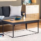 Interlink SAS Interlink Salontafel Passione | 90 x 55 x 40 cm | Rechthoekig | Bruin | Metaal