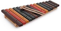 Gear4music Xylofoon met 15 Gekleurde Klankstaven, met Mallets