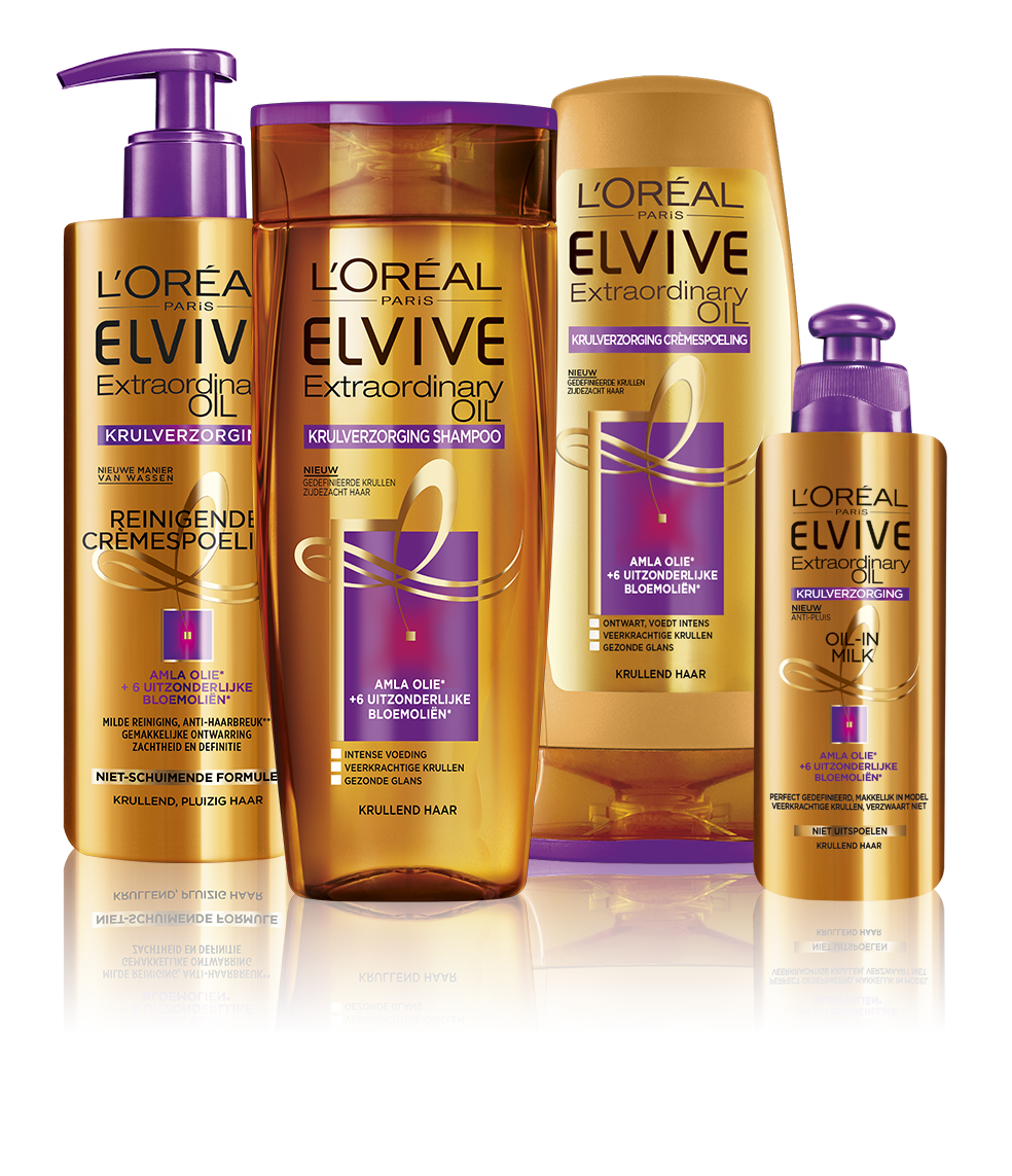 L'Oréal Extraordinary Oil Krulverzorging Elvive Extraordinary Oil Krulverzorging - Voordeelverpakking 6 x 200 ml - Oil-In-Milk