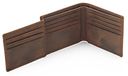 Stealth Mode Lederen portemonnee voor heren, met RFID-blokkering, 11 kaartsleuven, geschenkdoos, Bruin, One Size