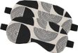 Tendance Slaapmasker Fluweel - 2x - zwart/wit