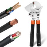 Omgoods - Coupe-câble à cliquet professionnel pour cuivre et aluminium