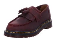Dr. Martens Adrian Crazy Horse Leren Tassel Loafers in Rood, Grootte: 40