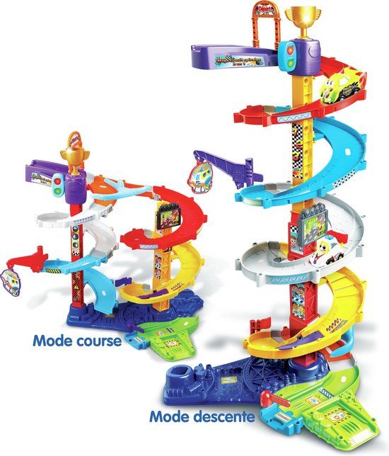 VTech Tut Tut Bolides - 2 in 1 spiraalvormig megacircuit (+ titouan, gek op het wiel)