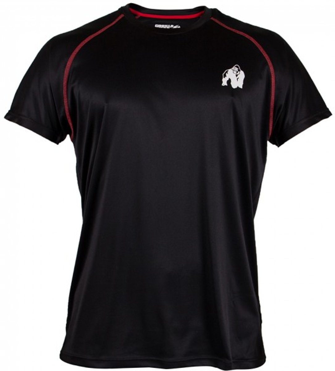 Gorilla Wear Performance t-shirt Black/red - XXXL