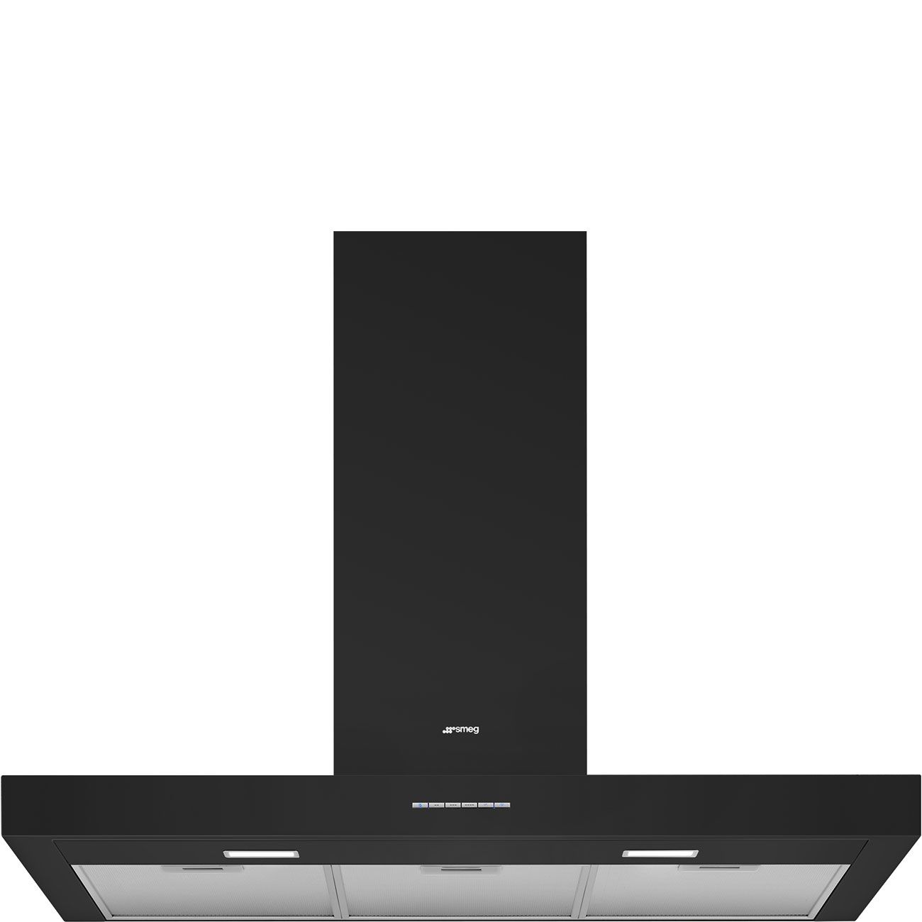 Smeg KBT900NE - Zwarte Muurmontage Afzuigkap - 480 m³/uur - Energieklasse A