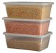 Set de 50 emballages en plastique transparent pour emporter, capacité 650 ml