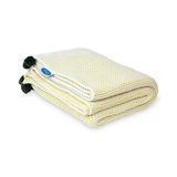 Homemania BB15008_Yellow babydeken, decoratief, accessoires, geel, van katoen, acryl, 90 x 90 cm