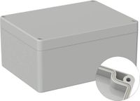 TRU COMPONENTS Outdoorbehuizing 160 x 120 x 75 Polycarbonaat Grijs-wit (RAL 7035)