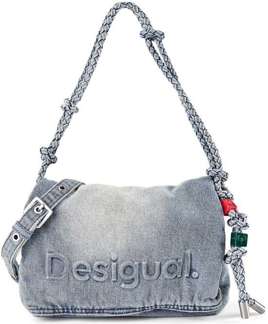 Desigual Half Logo Venecia 4.0 Crossbody Bag Denim Raw blauwgrijs
