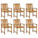 VidaXL Tuinstoelen 6 stuks Acaciahout