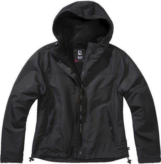 Brandit Frontzip Dames Windbreaker - zwart - 4XL