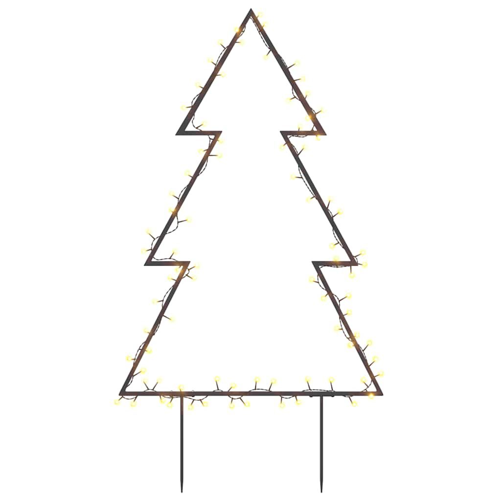 vidaXL Kerstverlichting kerstboom met grondpinnen 80 LED's 60 cm