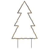 vidaXL Kerstverlichting kerstboom met grondpinnen 80 LED's 60 cm