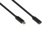 Alcasa 2831-CV005S USB-kabel USB 3.2 Gen 2 (3.1 Gen 2) 0,5 m USB C 10 Gbit/s 100 W Zwart