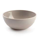 Plasticforte kommetjes/schaaltjes - dessert/ontbijt - kunststof - D17 x H7 cm - taupe - BPA vrij