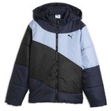 PUMA Quilted Relaxed gewatteerd jack, Blauw, Maat 9-10Y