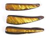 Parelmoer-schelp, glanzend, goud, 6 x 38 mm, 250 g, 104 u, ca.