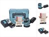 Makita DBO 180 RF1J accu-excentrische schuurmachine 18 V 125 mm + 1x accu 3,0 Ah + oplader + Toolbrothers SPIDER schuurset netschuurmiddelen + Makpac