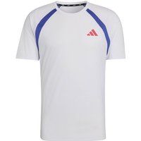adidas adizero Archive Hardloopshirt Heren - wit, blauw, Maat M