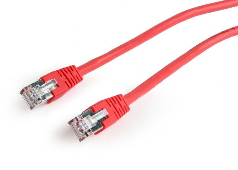 Gembird PP6-0.5M/R - Netwerkkabel - 0,5 m - Rood