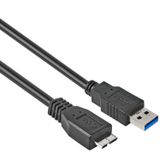 Allteq USB-kabel USB 3.2 Gen 1 (3.1 Gen 1) 5 m Micro-USB B Zwart