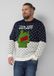 s.Oliver Pull de Noël en pur Coton avec motif Peanuts® - Homme - Bleu marine - 3XL