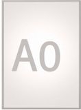 MAUL Klapbare wissellijst MAULstandard staand formaat A0 aluminium 122 x 87 x 1.1 cm zilver