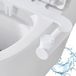 Bidet opzetstuk met warm en koud water - zelfreinigende dubbele sproeiers voor voor- en achterreiniging