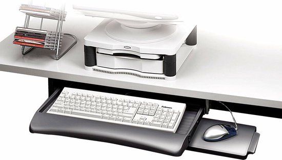 Fellowes Underdesk Keyboard Tray - Adjustable - Graphite