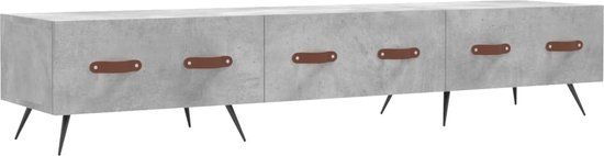 vidaXL Tv-meubel 150x36x30 cm bewerkt hout betongrijs
