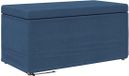 vidaXL Kruk Blauw 81 x 41 x 40 cm Stof en Geëngineerd Hout